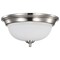 Nuvo Center Lock 13 Inch LED Flush Mount, 19 Watt, 3000K, Brushed Nickel Finish, Frosted Glass 62/1560 - alternate 2